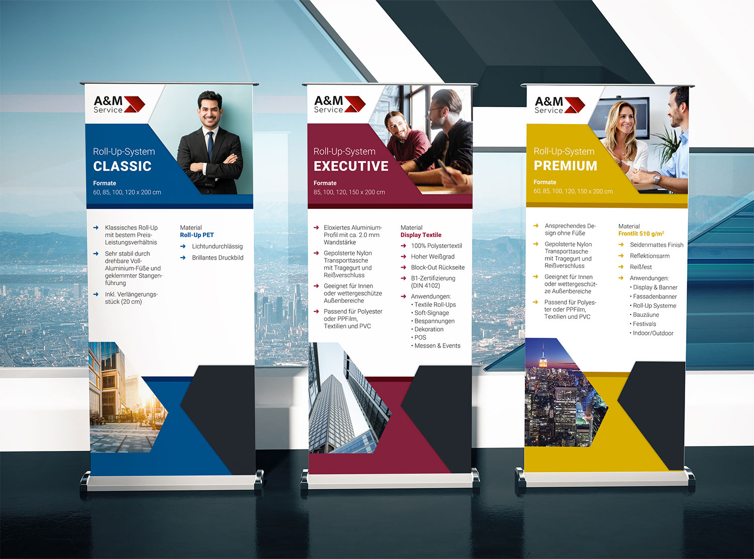 Roll-Up Varianten groß Roll-Up Varianten groß