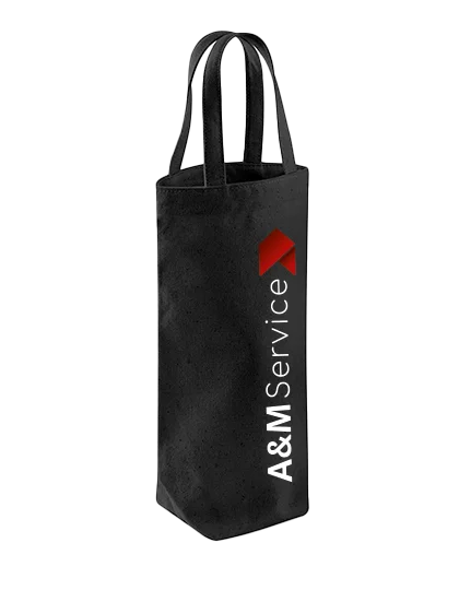 Fairtrade Cotton Bottle Bag mit A&M Logo