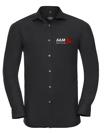 Herren Stretch-Hemd mit A&M Logo