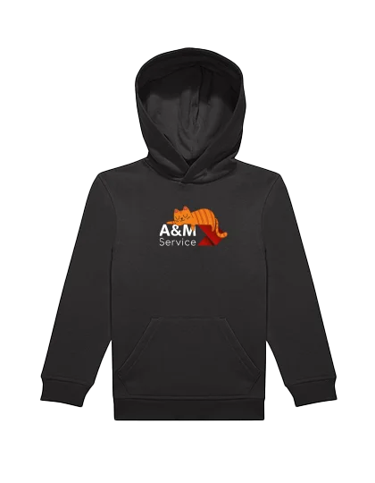 Kids Hoodie mit A&M Katzen-Motiv