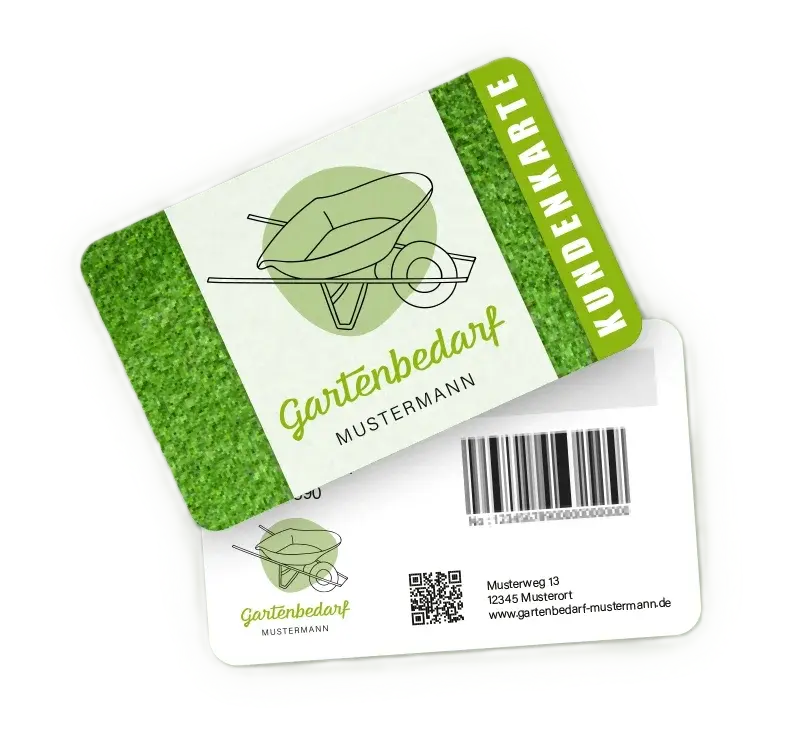Kundenkarte f&uuml;r den Gartenbedarf