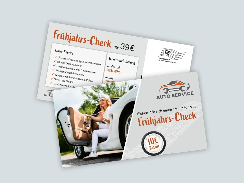 Maxi-Postkarte Frühjahrs-Check