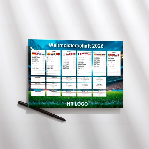 WM-Spielplan mit Ihrem Logo