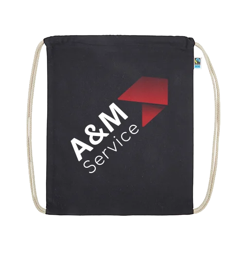 Fairtrade Cotton Gymbag mit A&M Logo